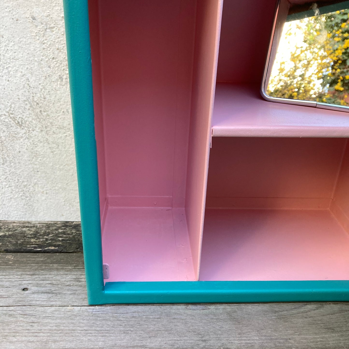 Armoire à pharmacie métal turquoise