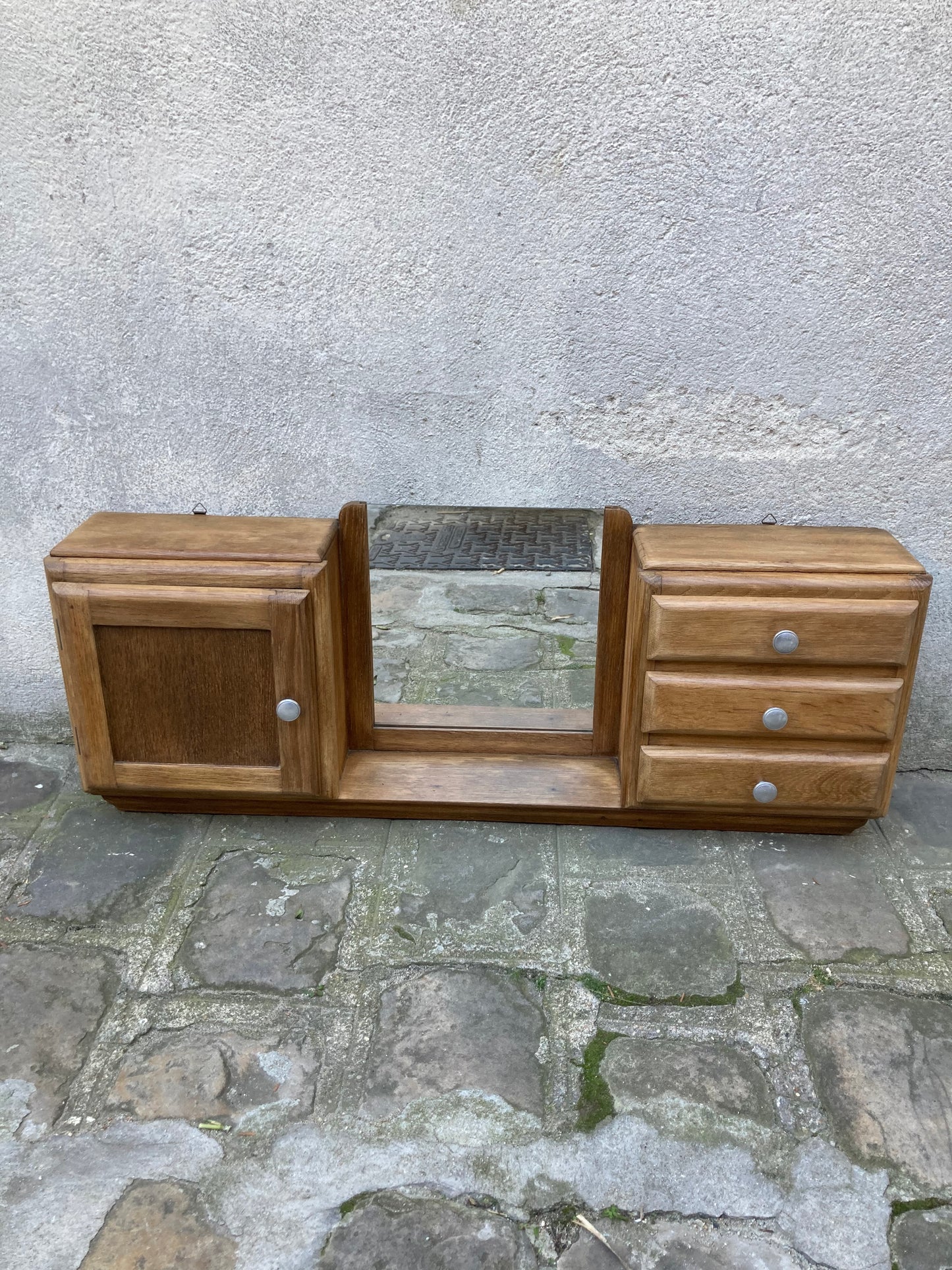 Meuble étagère miroir