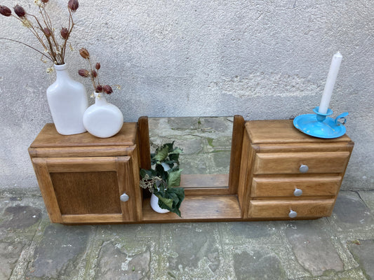 Meuble étagère miroir