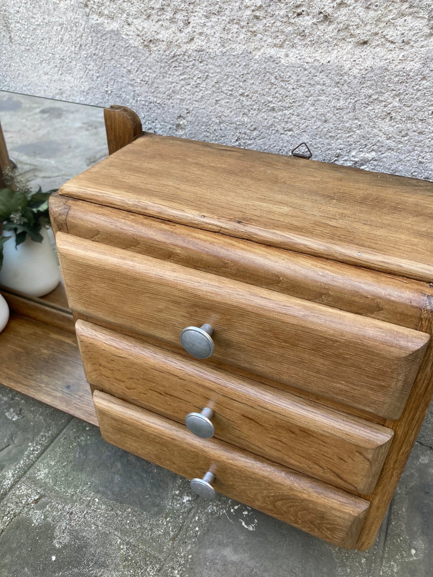 Meuble étagère miroir