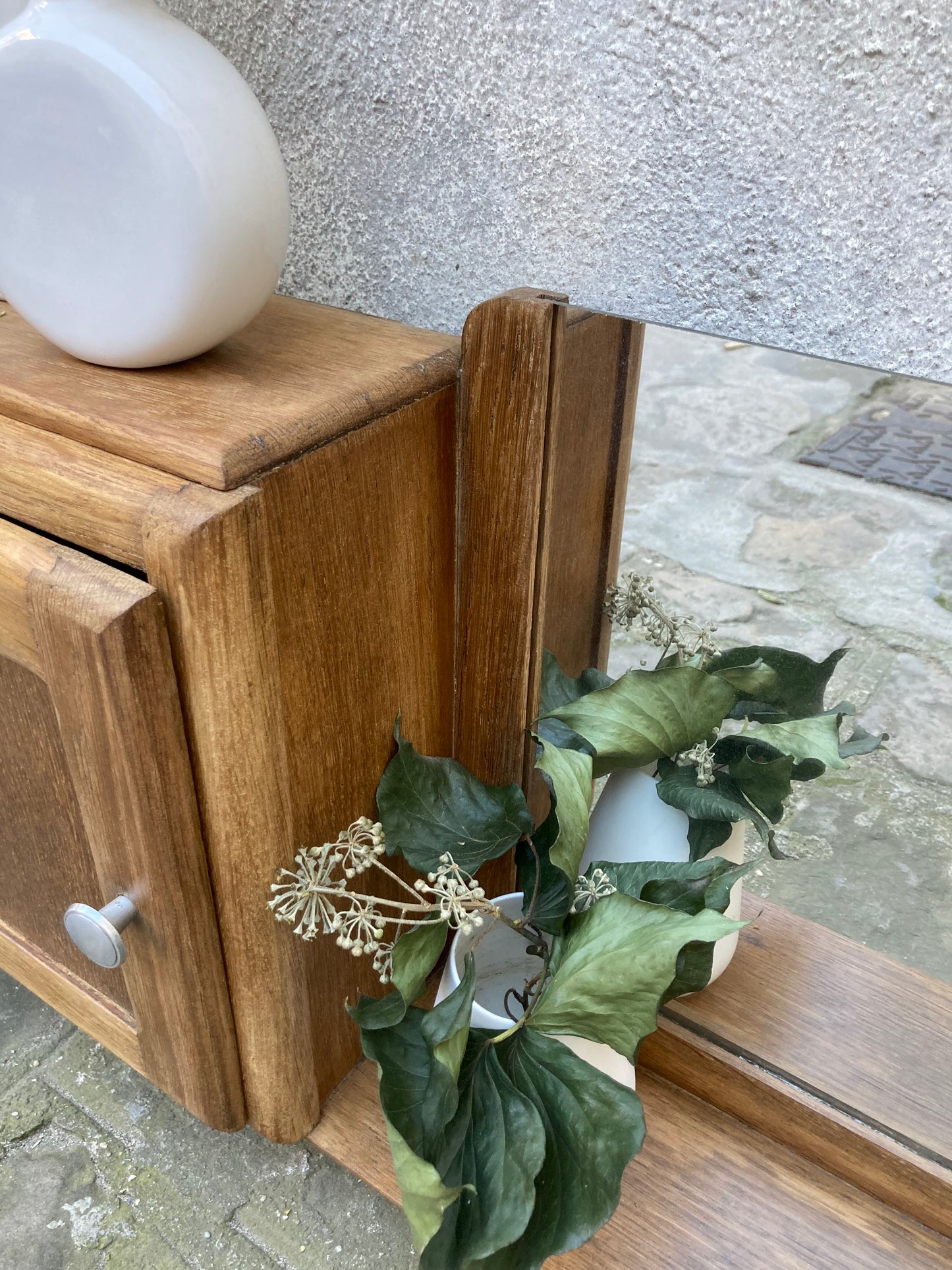 Meuble étagère miroir