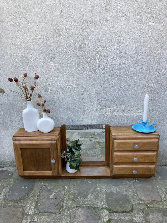 Meuble étagère miroir