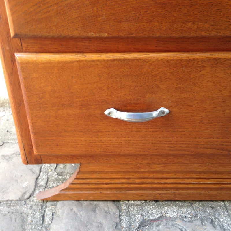 Commode vintage art déco - Poignées chromées
