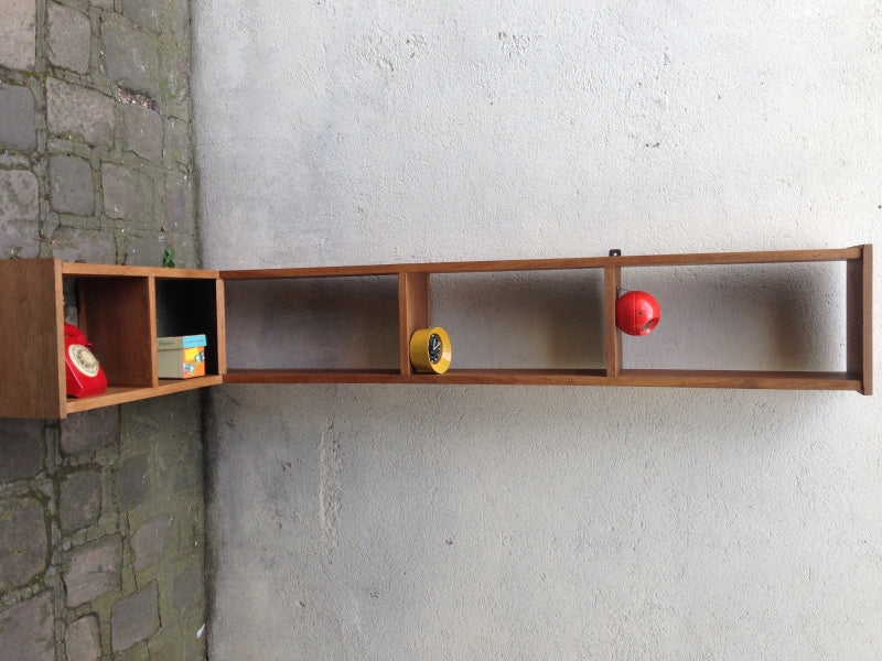 Etagère d'angle vintage - Chêne