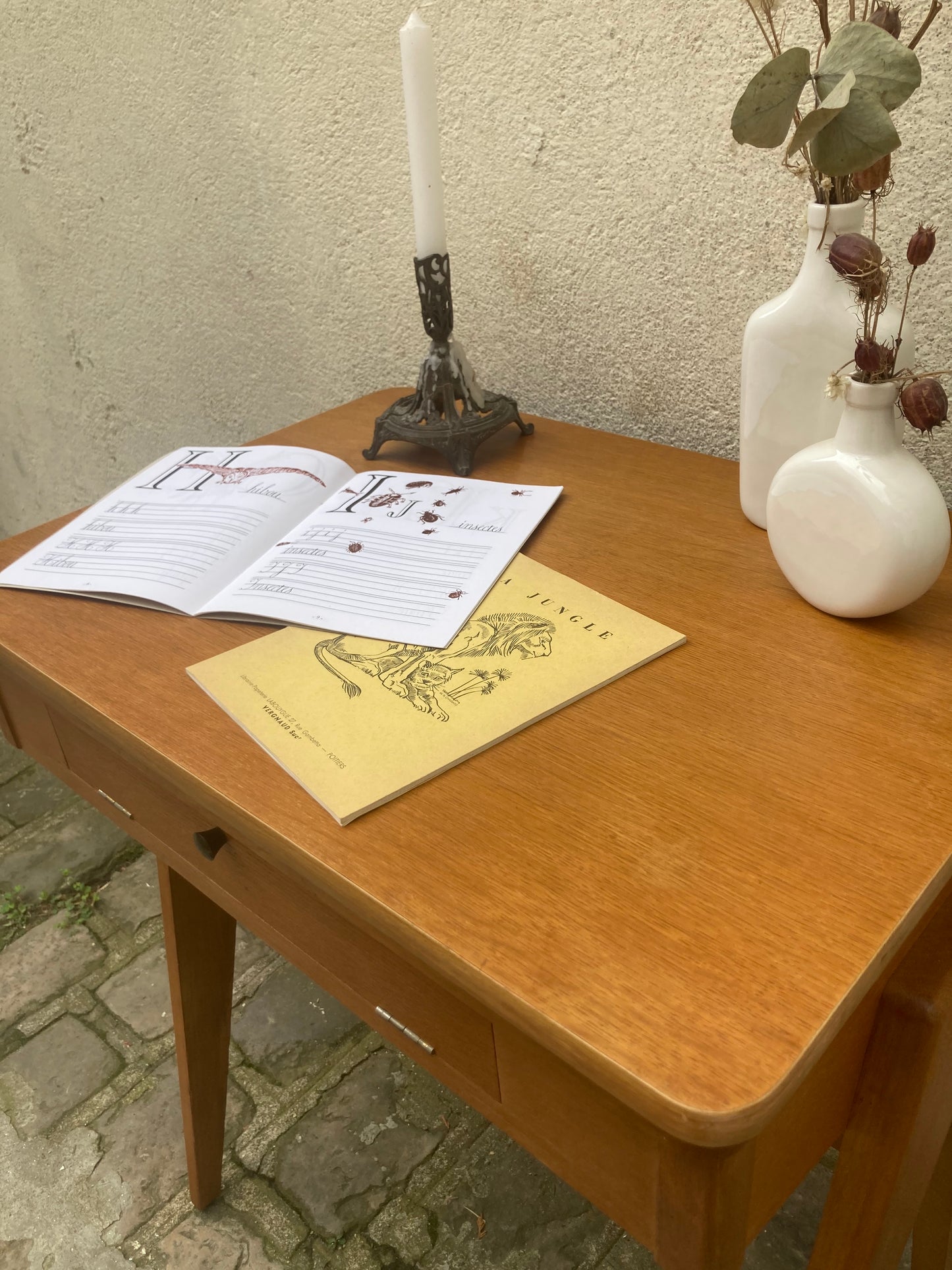 Bureau-Ancien meuble machine à coudre