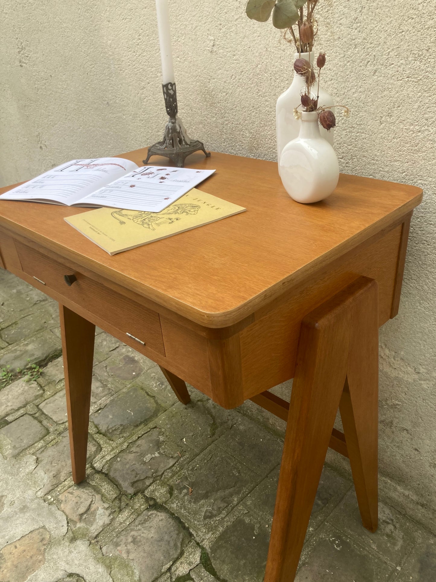 Bureau-Ancien meuble machine à coudre