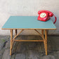 Petite table basse vintage en rotin