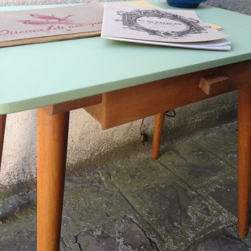 Bureau vintage enfants - Vert amande