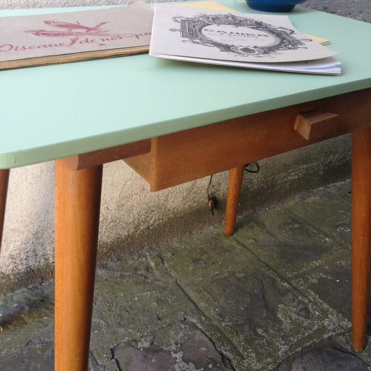 Bureau vintage enfants - Vert amande